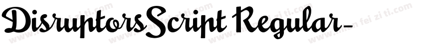 DisruptorsScript Regular字体转换